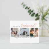 Modern wirst du meine Bridesmaid sein? | FotoColla (Stehend Vorderseite)