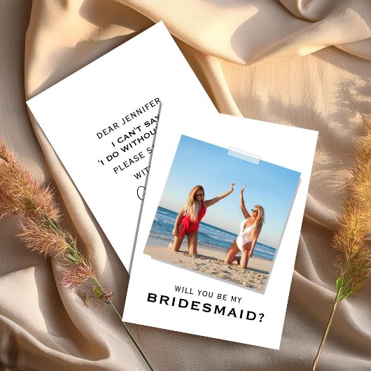Modern wirst du meine Bridesmaid sein? Vorschlag