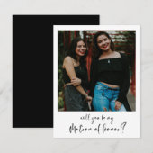 Modern Wirst du meine Ehrenkarte sein? (Vorne/Hinten)