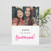 Modern Wirst du meine überragende Fotokarte sein Einladung (Stehend Vorderseite)