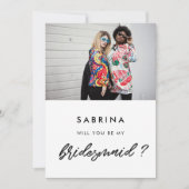 Modern Wirst du meine überragende Fotokarte sein Einladung (Vorderseite)