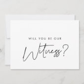 Modern Wirst du mich durch den Vorschlag führen? Einladung (Vorderseite)