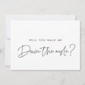 Modern Wirst du mich durch den Vorschlag führen? Einladung (Vorderseite)