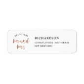 Modern Wish | Imitate Rose Gold Future Mr. und Mrs (Vorne)