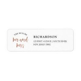 Modern Wish | Imitate Rose Gold Future Mr. und Mrs