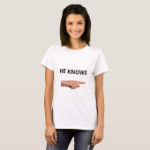 Modern witziger Text und Zeigezeih T-Shirt (Vorne ganz)