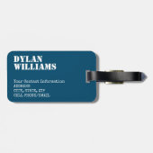 Modern Wolf Sunrise Gepäckanhänger (Rückseite horizontal)