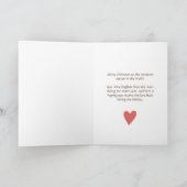 Modern wollte ich dir Weihnachts-Grußkarte Karte (Innenseite)