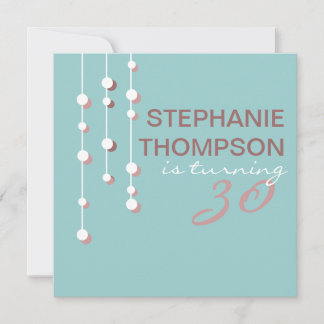 Modern Women Birthday Party Einladung