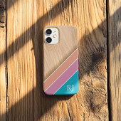 Modern Wood Personalized Initial iPhone Case-Mate iPhone Hülle