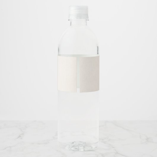 Modern Woodland Baby Dusche Wasser Flasche Etikett (Rückseite)
