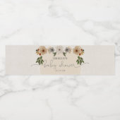 Modern Woodland Baby Dusche Wasser Flasche Etikett (Einzelnes Label)