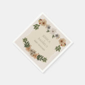 Modern Woodland Baby Showcocktail Napkin Serviette (Ecke)