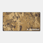 Modern Woodland Camouflage Camouflage Muster Name Schreibtischunterlage (Vorderseite)