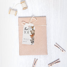 Modern Woodland Niedlicher Tiere Vielen Dank Geschenkanhänger