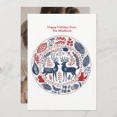 Modern Woodland Skandinavien Weihnachten (Vorne/Hinten)