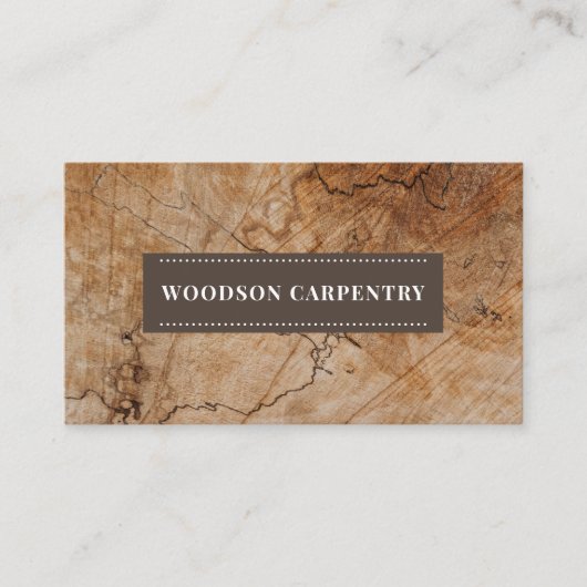 Modern Woodworker Visitenkarte (Vorderseite)