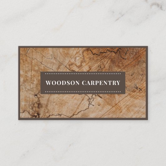 Modern Woodworker Visitenkarte (Vorderseite)