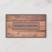 Modern Woodworker Visitenkarte (Vorderseite)