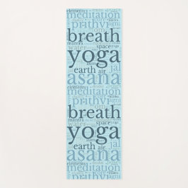Modern Word Art Yoga Yogamatte