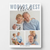 Modern World Best Abuelo 3 Foto Plaque Fotoplatte (Vorderseite)