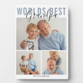 Modern World Best Opa 3 Foto Fotoplatte (Vorderseite)