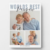 Modern World Best Pawpaw 3 Foto Plaque Fotoplatte (Vorderseite)