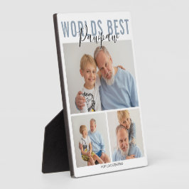 Modern World Best Pawpaw 3 Foto Plaque Fotoplatte