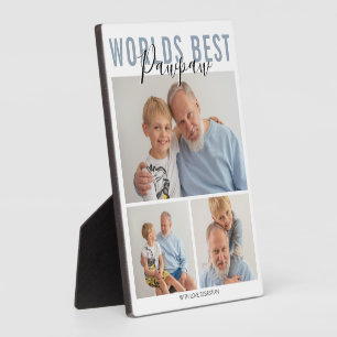 Modern World Best Pawpaw 3 Foto Plaque Fotoplatte