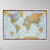 Modern World Map Poster (Vorne)