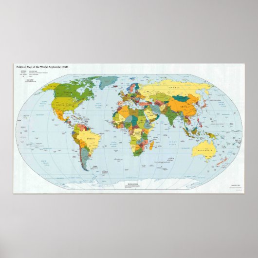 Modern World Map Poster 2006 (Vorne)