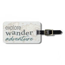 Modern World Map Travel Adventure Typografy