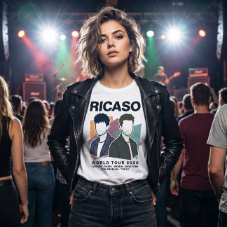 Modern World Tour 2026 Ricaso Fiktive Musik T-Shirt