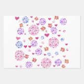 Modern Wrapping Paper Flat Sheet Set of 3 Geschenkpapier Set (Vorderseite 3)