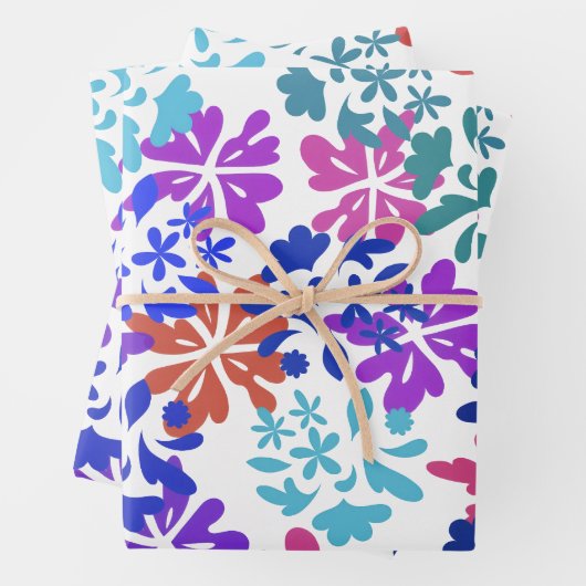 Modern Wrapping Paper Flat Sheet Set of 3 Geschenkpapier Set (Beispiel)