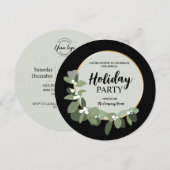 Modern Wreath Corporate Logo Einladung (Vorne/Hinten)