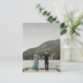 Modern Writing Postcard White Ankündigungspostkarte (Stehend Vorderseite)