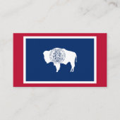 Modern Wyoming Business Card, Wyoming Flag / USA Visitenkarte (Vorderseite)