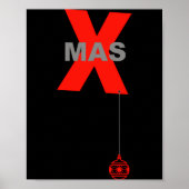 Modern Xmas With Christmas Tree Ornament  Poster (Vorne)