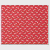 Modern XOXO Red & White Valentine’s Day Geschenkpapier (Flach)