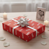 Modern XOXO Red & White Valentine’s Day Geschenkpapier