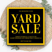 Modern Yard Sale Einladung