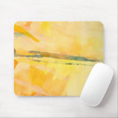 Modern Yellow Abstrakt Expressionist Mouse Pad Mousepad (Mit Mouse)