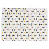 Modern Yellow Bee Honeycomb Kinder Sommer Geburtst Große Geschenktüte (Rückseite)