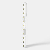 Modern Yellow Circle Dot Black Outline Pattern Case-Mate iPhone Hülle (Rückseite / Rechts)