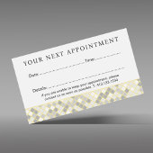 Modern Yellow & Gray Geometric Appointment Card Terminkarte