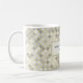 Modern Yellow & Gray Geometric Business Logo  Kaffeetasse (Links)
