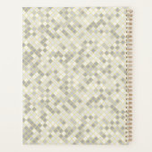 Modern Yellow & Gray Geometric Professional Planer (Rückseite)