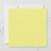 Modern Yellow Moon Grau Save the Date Karte (Rückseite)