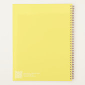 Modern Yellow Ombre Planner Planer (Rückseite)